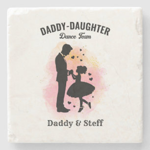 Daddy-Daughter Dance Team (3) T-Shirt Stone Coaster