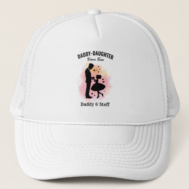 Daddy-Daughter Dance Team (3) T-Shirt Trucker Hat (Front)