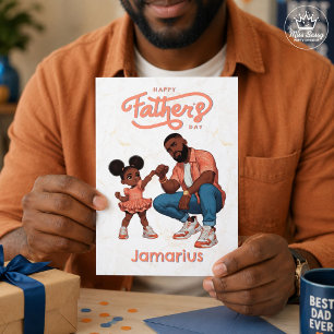 Daddy Daughter Fist Bump Father’s Day Card
