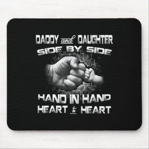 Daddy Daughter Fist Bump Matching Father&#; s Day Mouse Pad