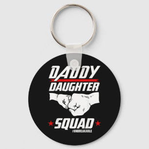 Daddy Daughter Squad Fathers Day Matching Dad and Key Ring