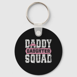 Daddy Daughter Squad Matching Dad Daughters Father Key Ring