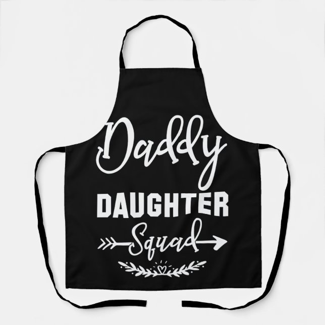 Daddy Daughter Squad Matching Group Father Apron (Front)