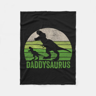 Daddy Dinosaur Daddy Funny Fathers Day Gift Fleece Blanket