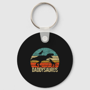 Daddy Dinosaur Daddysaurus 2 Two Kids Christmas Gi Key Ring