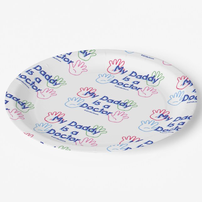 Daddy Doctor Paper Plate (Angled)
