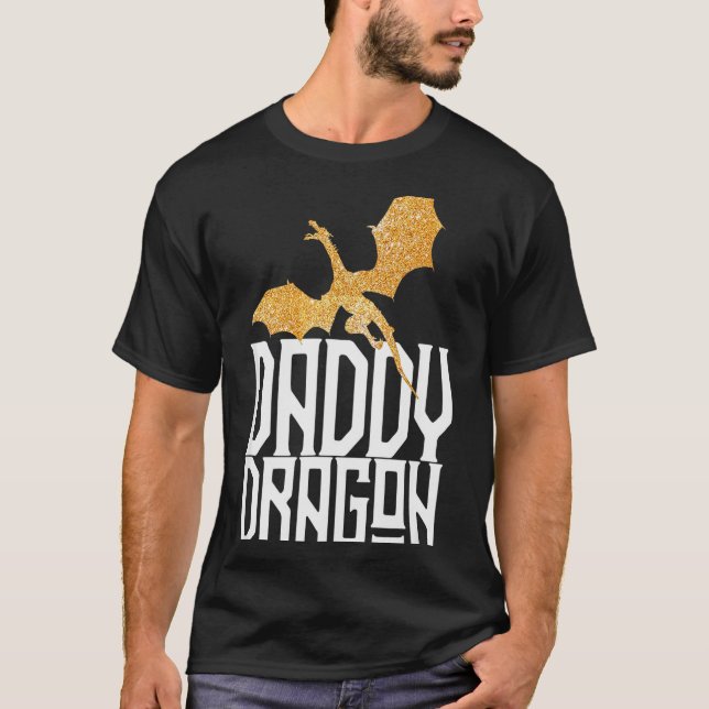 Daddy Dragon Christmas Shirt Matching Family Dad H (Front)