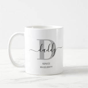 Daddy Elegant Script Monogram Coffee Mug
