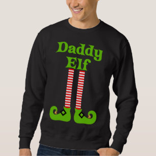 Daddy Elf Christmas Family Pictures Santa's Helper Sweatshirt