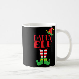 Daddy Elf Christmas Season Dad's Mum's Matching Te Coffee Mug