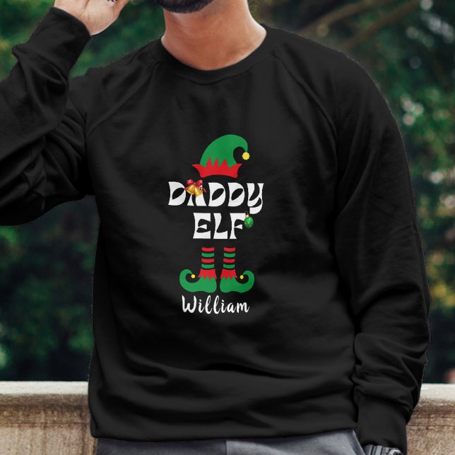 Daddy elf family matching christmas outfit name  T-Shirt (Creator Uploaded)