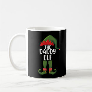 Daddy Elf Family Matching Group Christmas Dad Coffee Mug