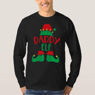 Daddy Elf Matching Family Christmas Costume T-Shirt