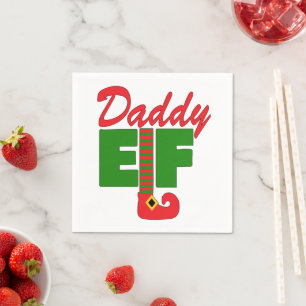 Daddy Elf Napkin