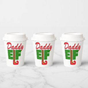 Daddy Elf Paper Cups