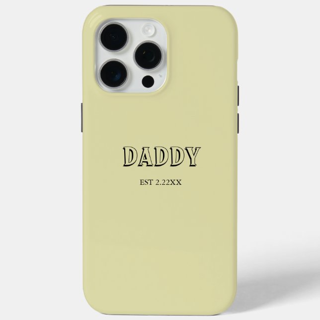 Daddy Est custom iPhone / iPad case (Back)