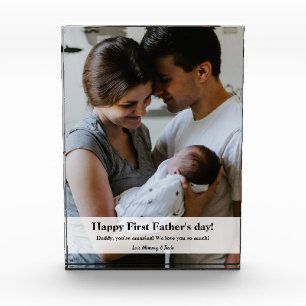 Daddy Family Photo Personalised First Father's day Block