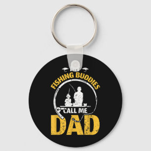 Daddy Father Fathers Day My Fishing Buddies Call M Key Ring