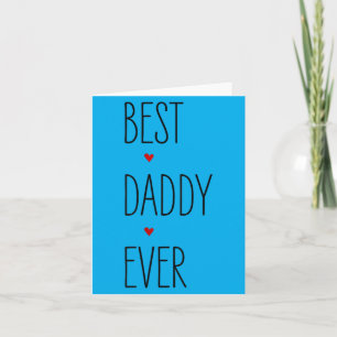 Daddy Fathers Day Birthday Matching Fun Quotes Card