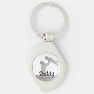 Daddy, first fathers day, first happy father key ring
