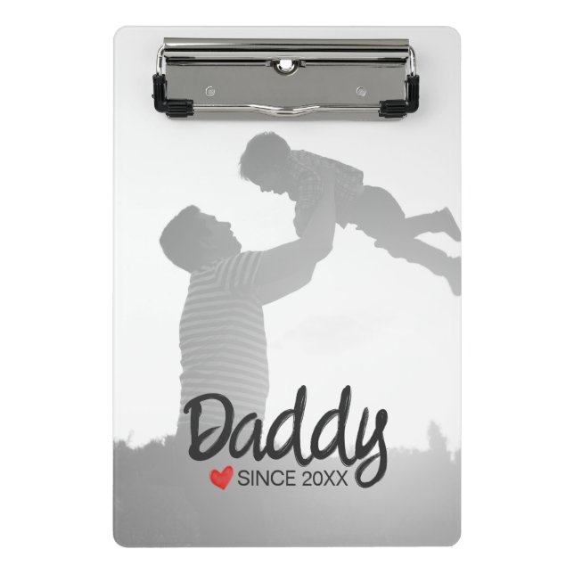 Daddy, first fathers day, first happy father mini clipboard (Front)