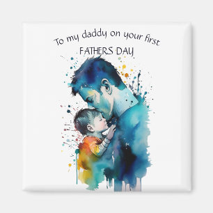 daddy first fathers day special event   magnet