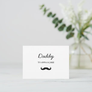 Daddy Flat Moustache Card   Father's Day Gift