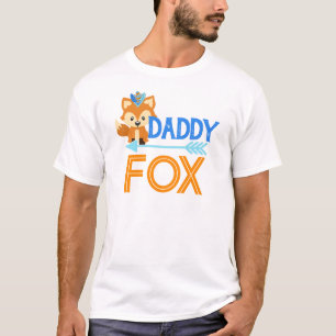 Daddy Fox Wild One Woodland Birthday Party T-Shirt