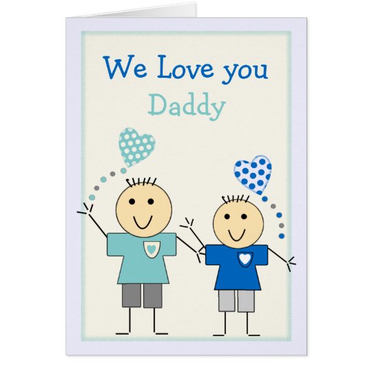 Daddy from the kids Birthday Card