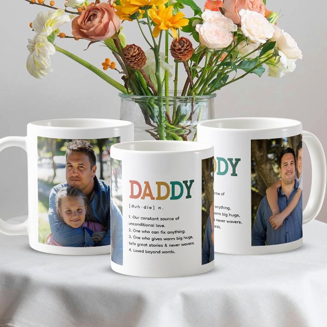 Daddy Funny Custom Noun Quote Photo Personalised Coffee Mug (Creator Uploaded)