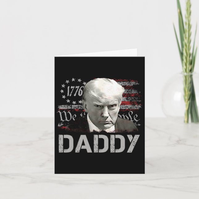 Daddy Funny Daddy Trump  Card (Front)