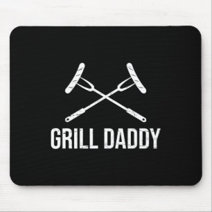 Daddy Funny Fathers Day Gift-grillfather-grill Dad Mouse Pad