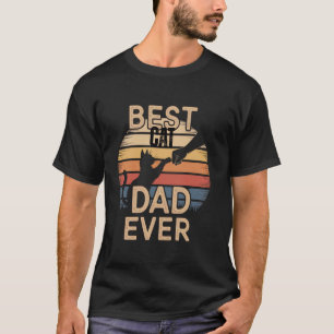 Daddy Funny Retro Cat Vintage Bump Fist Best Cat D T-Shirt