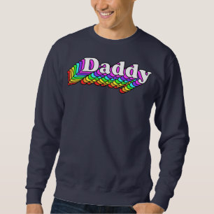 Daddy Gay Daddy Bear Retro LGBT Rainbow LGBTQ Sweatshirt