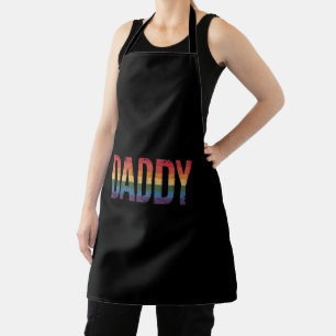Daddy Gay Pride Month LGBTQ Father's Day Rainbow Apron