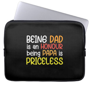 Daddy Gift Being Dad Being Papa Laptop Sleeve