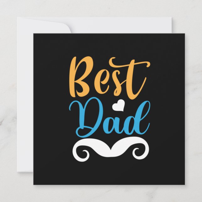 Daddy Gift Best Dad Invitation (Front)