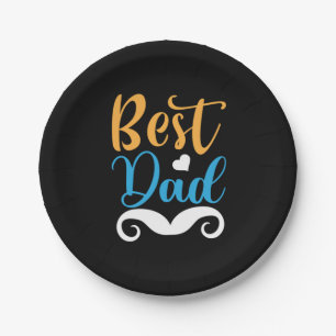 Daddy Gift Best Dad Paper Plate