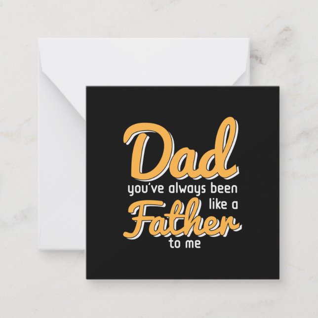 Daddy Gift Father To Me Card (Front)