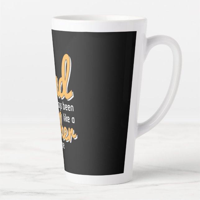 Daddy Gift Father To Me Latte Mug (Right)