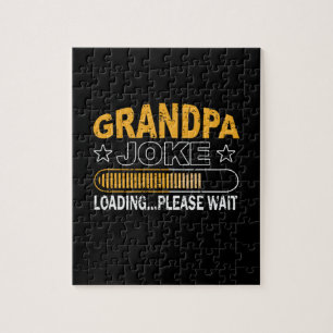 Daddy Gift Grandpa Loading Please Jigsaw Puzzle