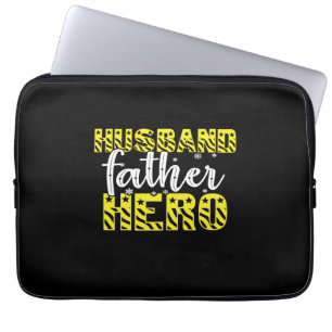 Daddy Gift Husband Father Hero Laptop Sleeve