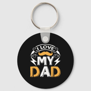 Daddy Gift I Love My Dad Key Ring