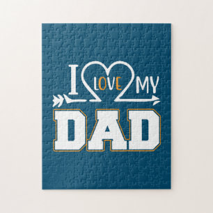 Daddy Gift I Love My Father Jigsaw Puzzle