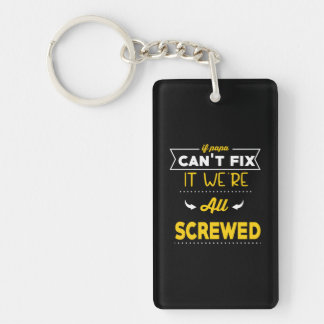 Daddy Gift If Papa Can Not Fix Key Ring