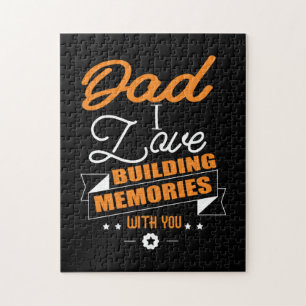 Daddy Gift Love Building Memories With You Jigsaw Puzzle