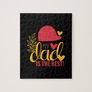 Daddy Gift My Dad Is The Best Jigsaw Puzzle