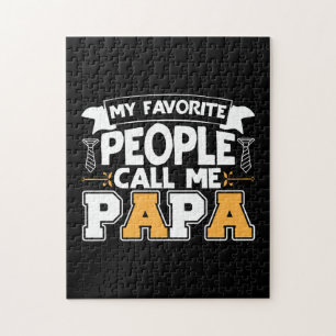 Daddy Gift My Favourite People Call Me Papa Jigsaw Puzzle