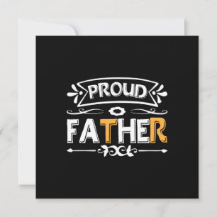 Daddy Gift Proud Father Invitation