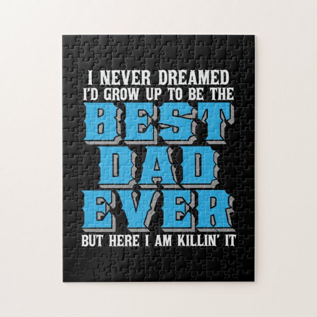 Daddy Gift Proud The Best Dad Ever Jigsaw Puzzle (Vertical)